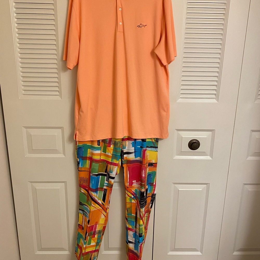 Men’s Loudmouth Golf pants w/matching shirt